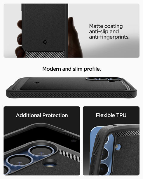 Spigen Galaxy S25 Case – Rugged Armor (MagFit)